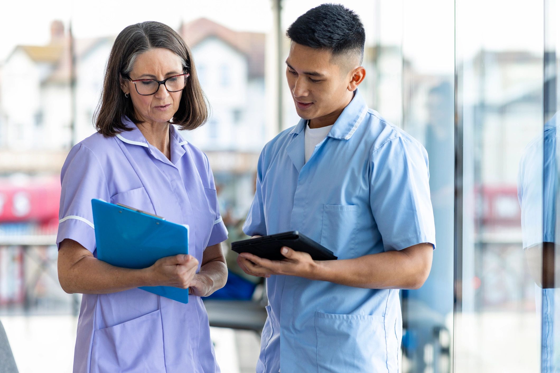 Healthcare professional portrait for testimonial