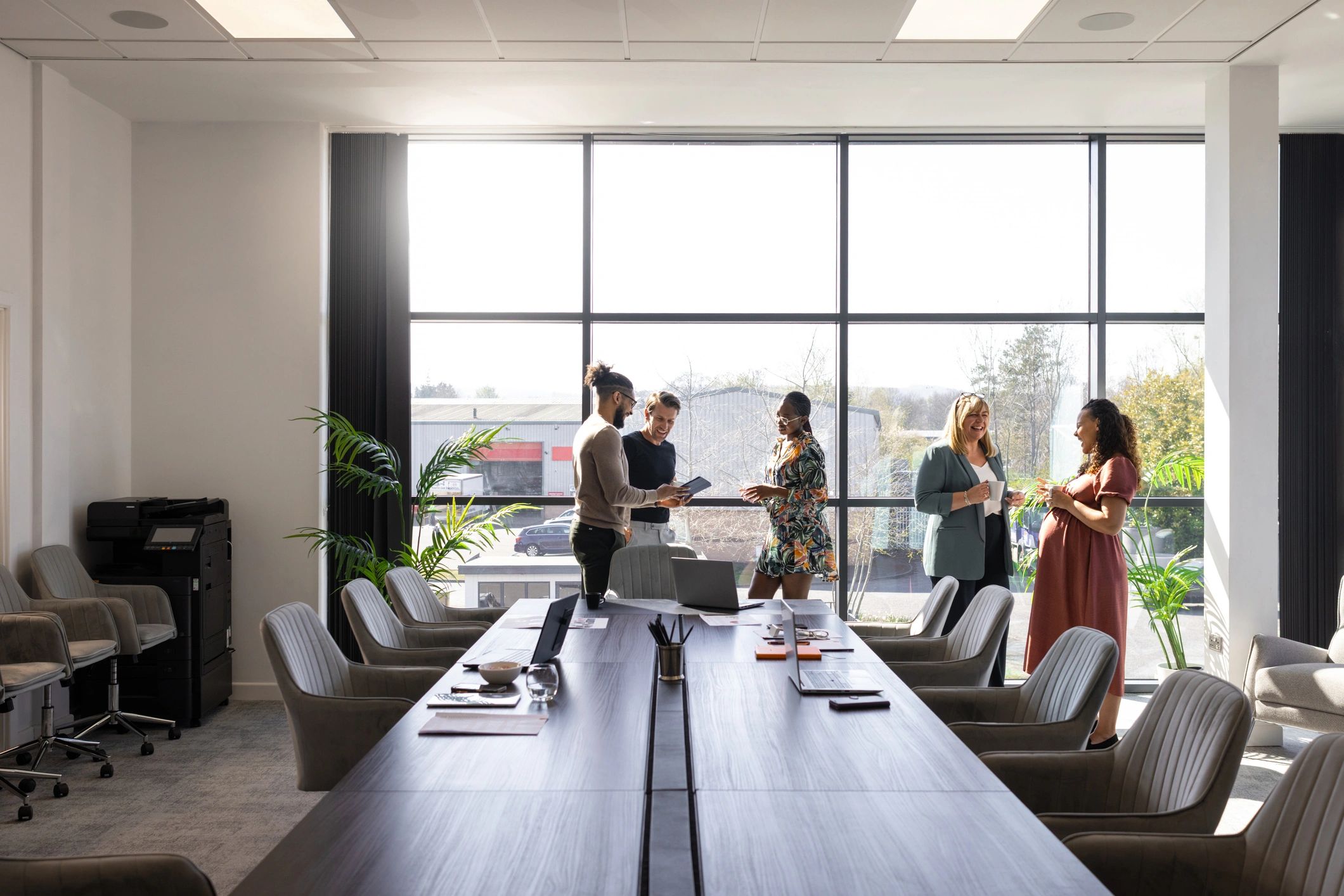 Professional consulting meeting in a modern office